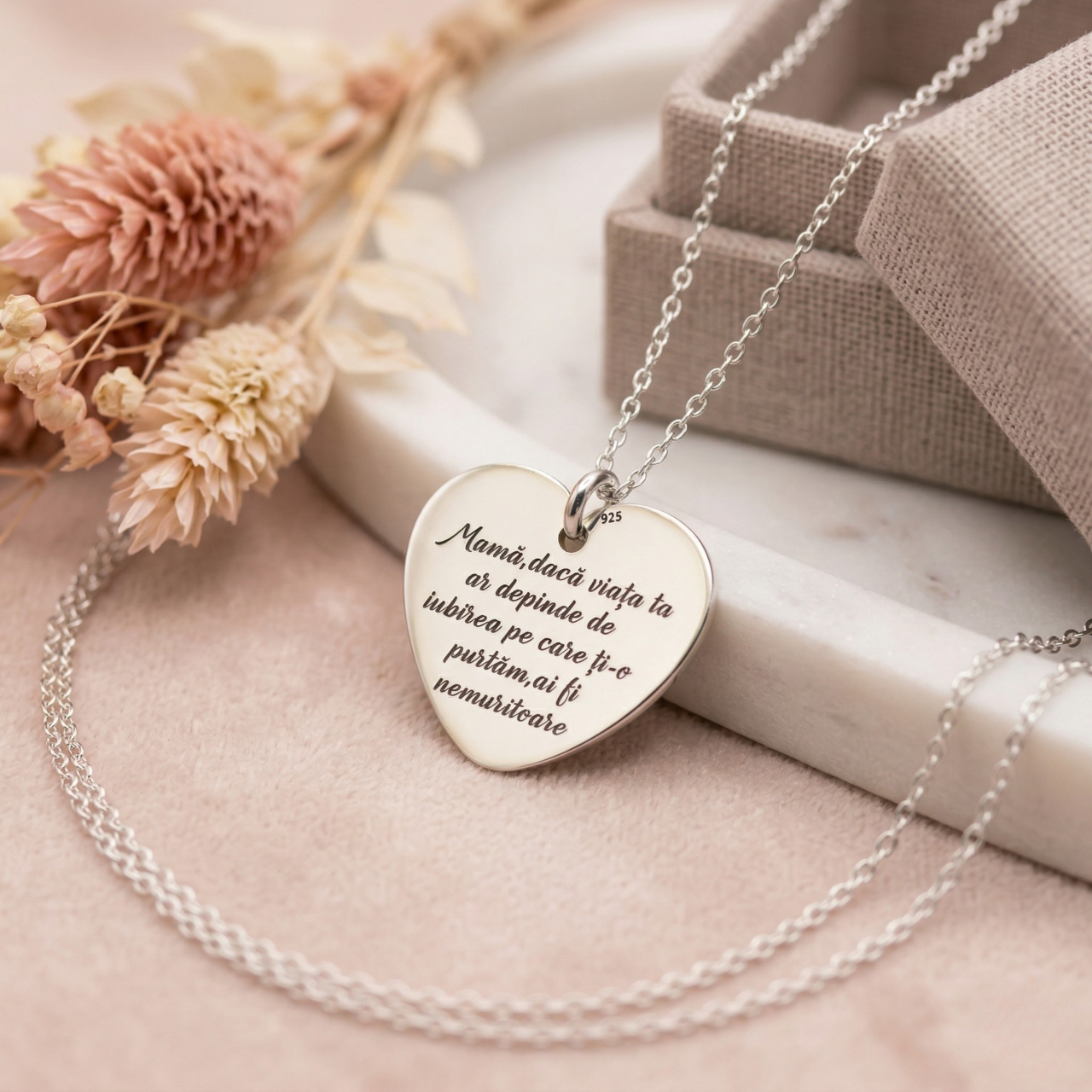 Lantisor Personalizat Argint - Cadou pentru Mama [2]