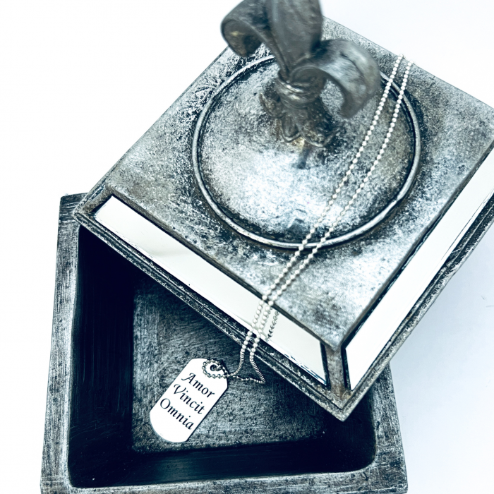 Colier argint personalizata barbati, placuta Army [2]