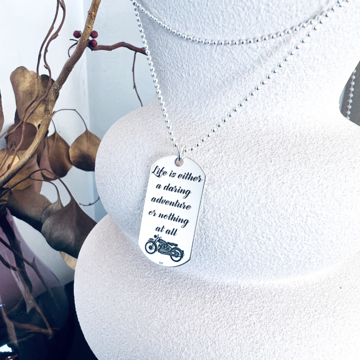 Colier argint barbati, placuta Army personalizata You Rock My World [6]