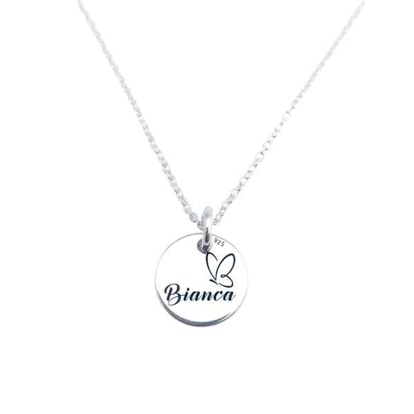 Lantic personalizat din argint cu simbol Happy Family [2]