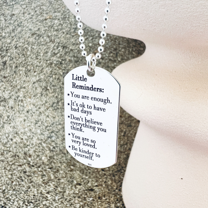 Colier argint barbati, placuta Army personalizata Little reminders [2]