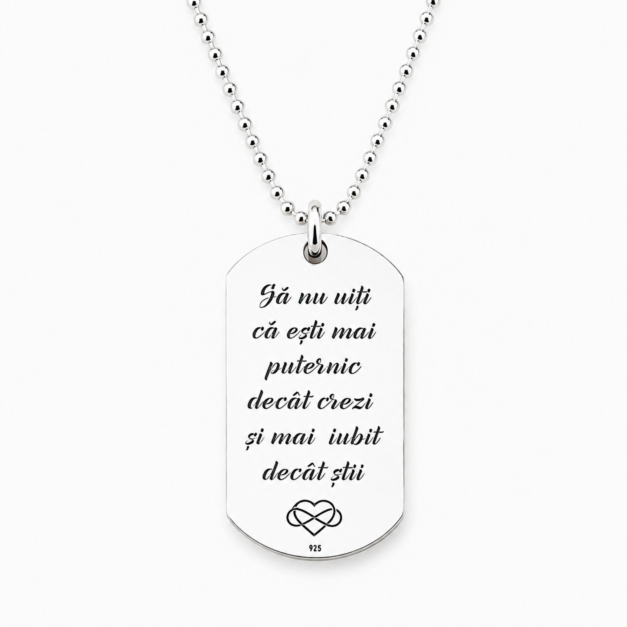 Colier argint placuta Army Personalizata - Sa nu uiti... [2]