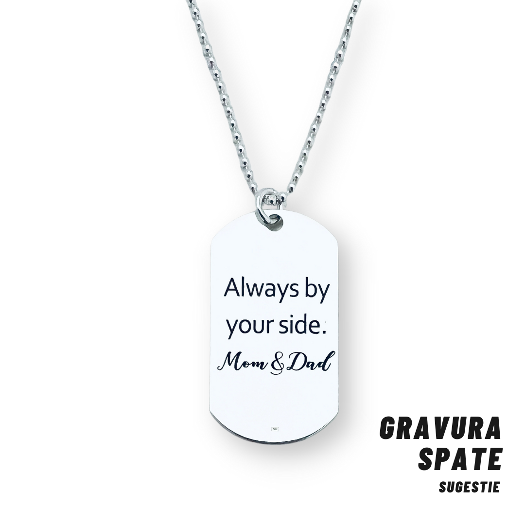 Colier Army placuta argint personalizata - When nothing goes right... [4]