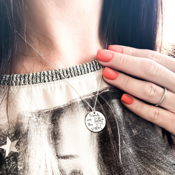 Lantisoare personalizate din argint prietena sau sora [5]