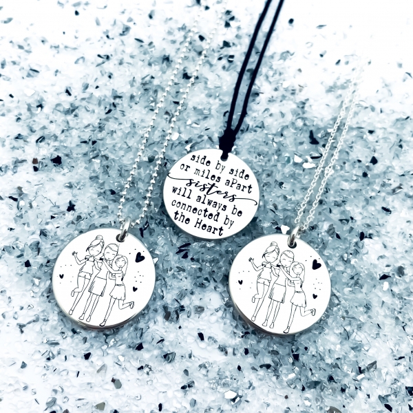 Colier personalizat din argint cadou surori de suflet - Personally ME [3]