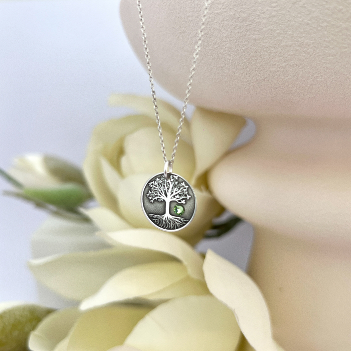 Colier personalizat din argint si Cristal - Copacul Vietii [2]