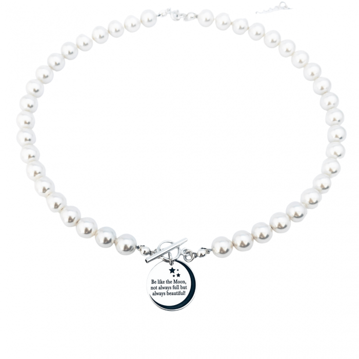 Colier cu perle Swarovski si pandantiv argint - Personally ME [2]