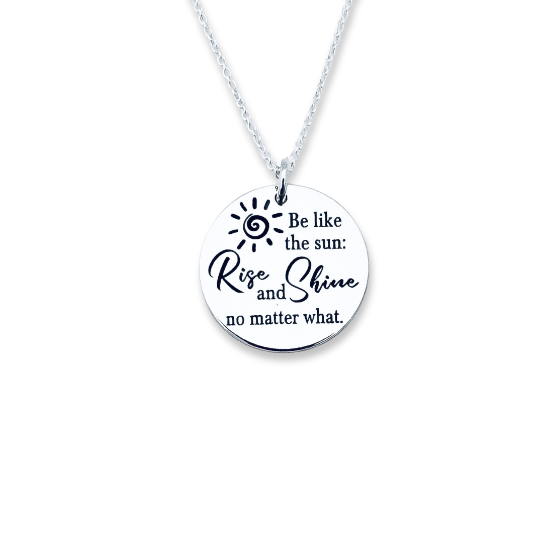 Colier personalizat din argint - Be like the Sun [4]