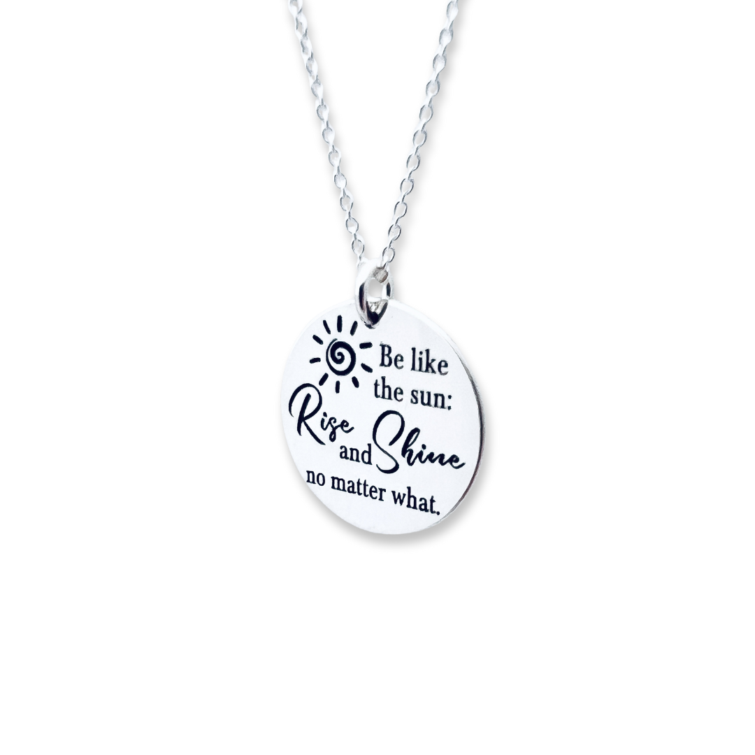 Colier personalizat din argint - Be like the Sun [2]