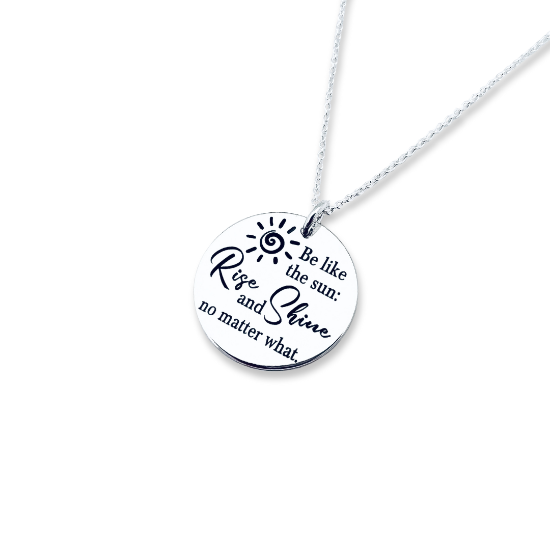 Colier personalizat din argint - Be like the Sun [3]