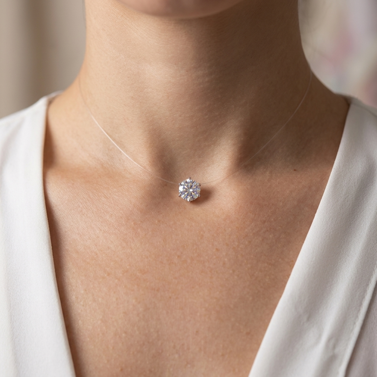 Lantisor silicon cristal zirconiu alb [3]