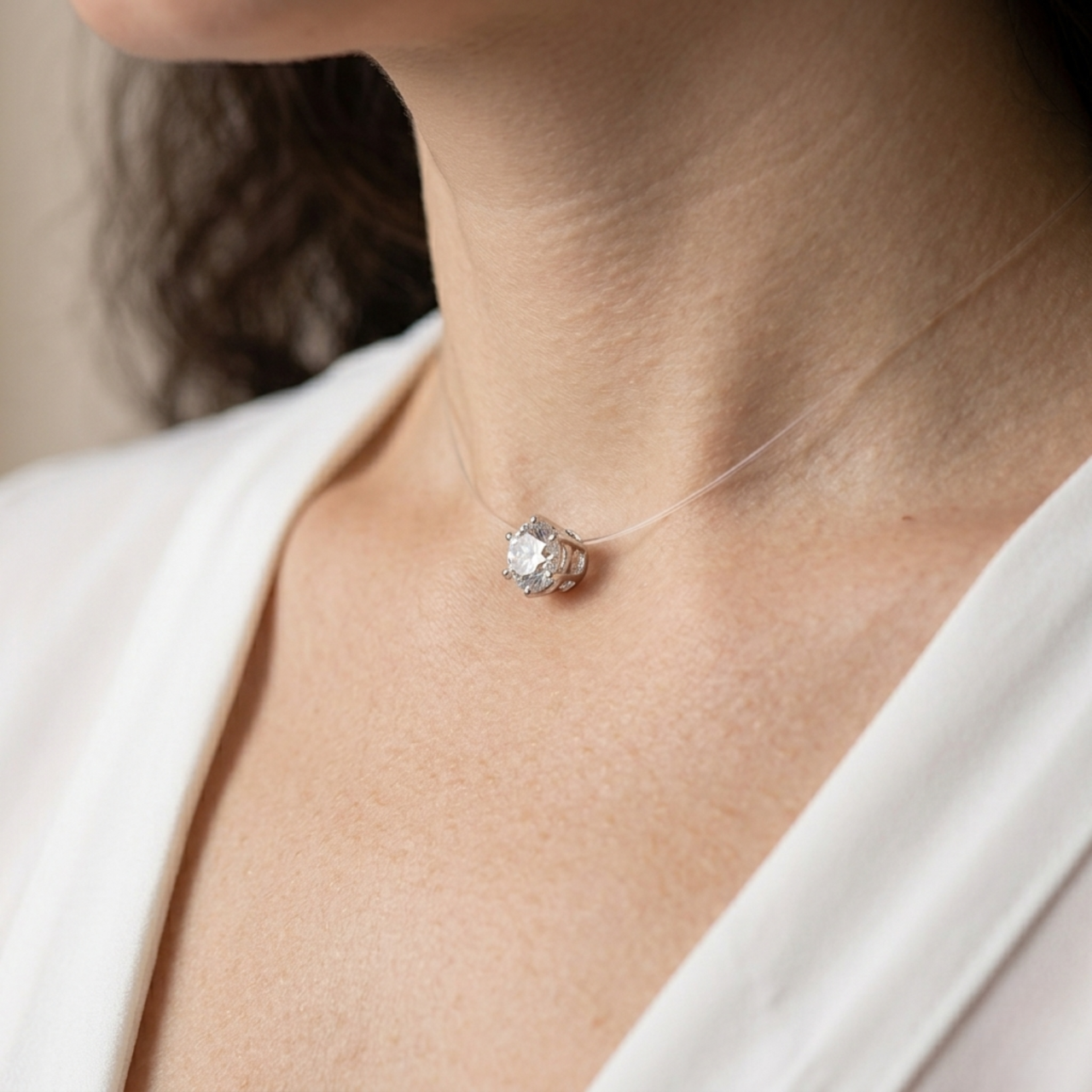 Lantisor silicon cristal zirconiu alb [2]