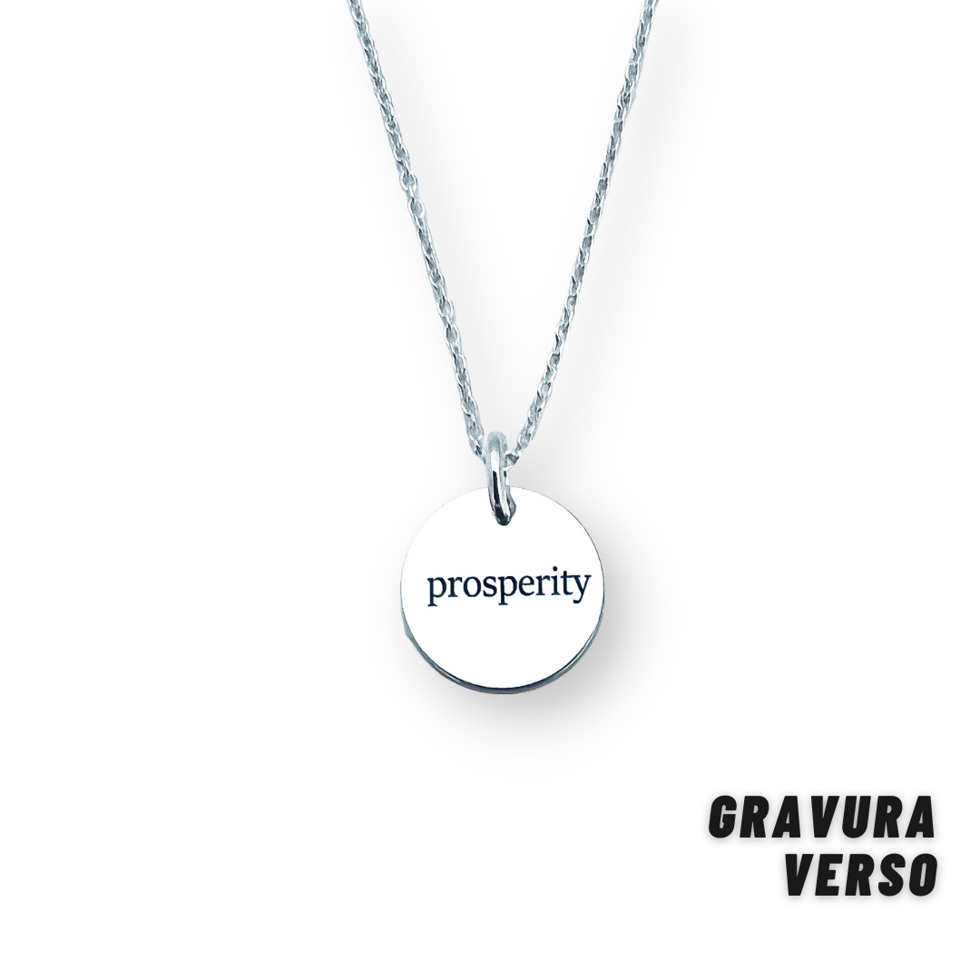 Lantisor argint gravat Prosperity [2]