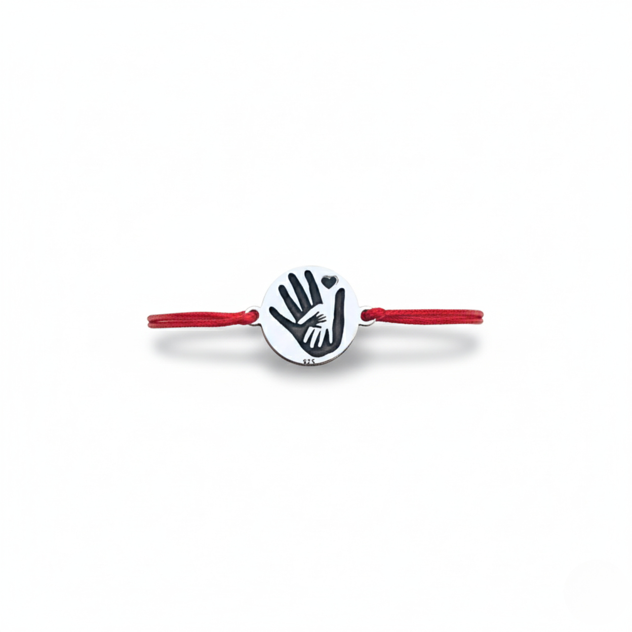 Set bratari personalizate argint, snur textil reglabil - Family [4]