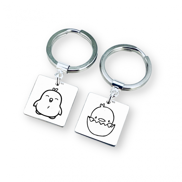 Set brelocuri personalizate din argint [2]