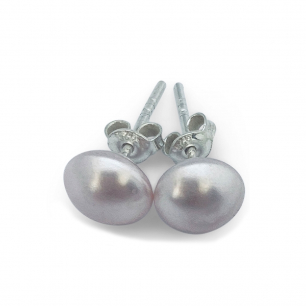 Set colier argint personalizat cu placuta & Cercei perle Ballerina [3]