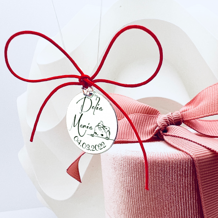 Banut argint mot personalizat Micul Print [3]