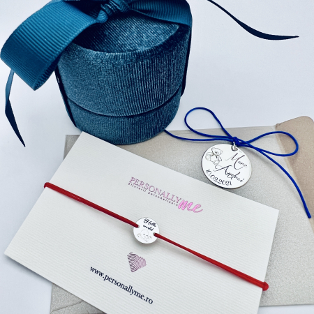 Banut argint personalizat mot sau botez un an nume simbol [3]