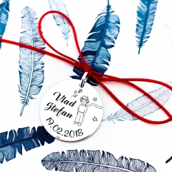 Banut argint mot personalizat Micul Print [2]