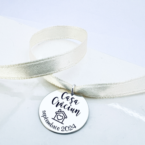 Banuti argint botez / mot personalizati - Banut personalizat din argint - Casa Noua