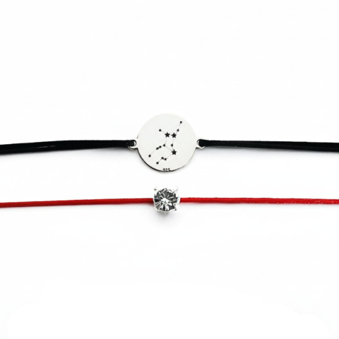 Constelatii si Zodii - Brățară Constelația Fecioara + Brățară cu Cristal