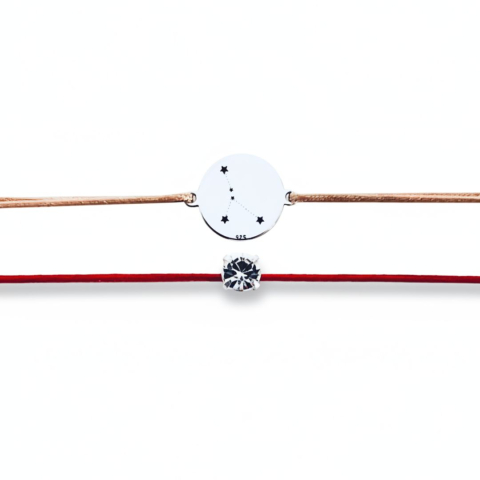 Constelatii si Zodii - Brățară Constelația Rac + Brățară cu Cristal