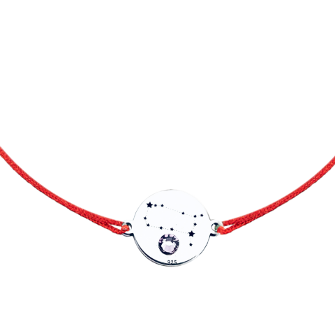 Bratara argint, personalizata snur reglabil Constelatii [4]