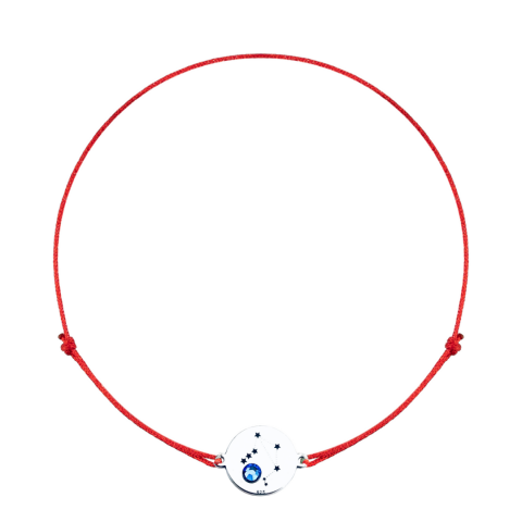 Bratara argint, personalizata snur reglabil Constelatii [6]