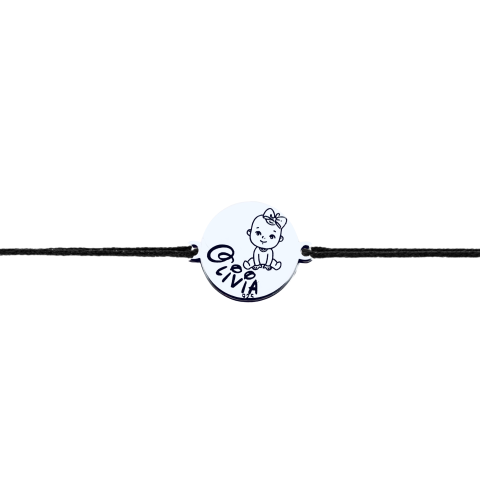 Bratara Personalizata pentru belelus - Nume si simbol [1]