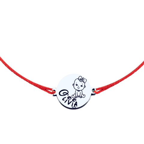 Cadouri sub 150 lei - Bratara Personalizata pentru belelus - Nume si simbol