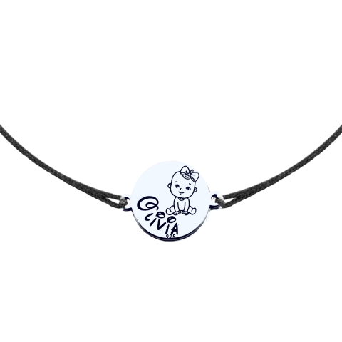 Bratara Personalizata pentru belelus - Nume si simbol [3]