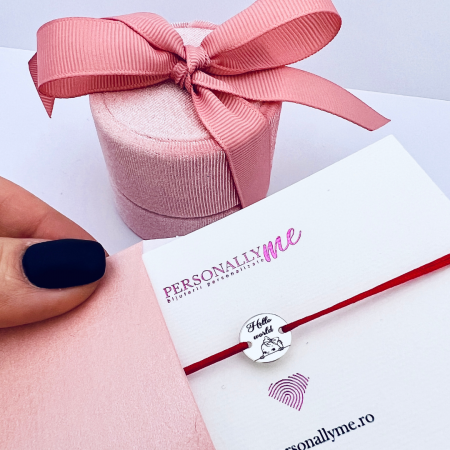 Bratari cu snur personalizate - Oferta Bratari Marturie Botez Argint Personally ME