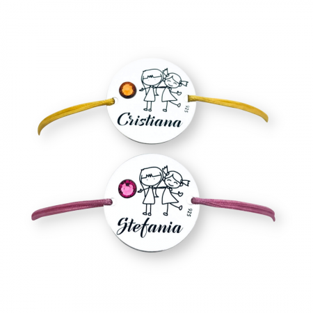 Bratara copii gravata, banut argint Albinuta [1]