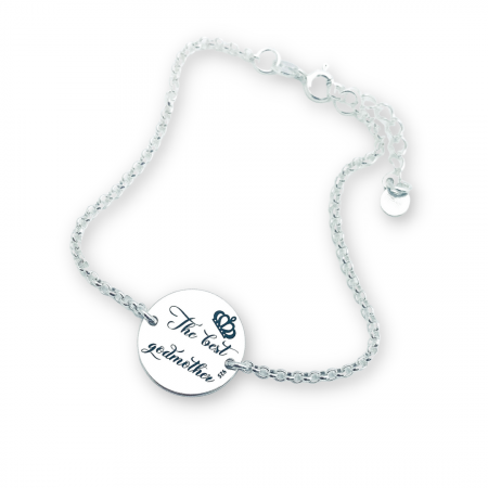 Bratara personalizata din argint - Cadoul special pentru nasa ta [1]