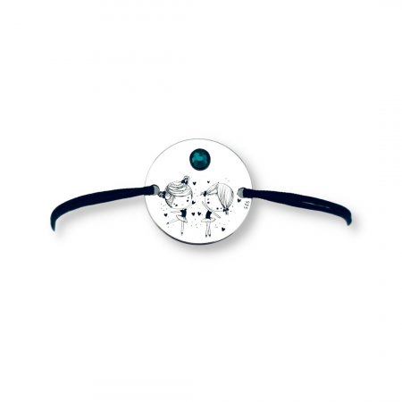 Bijuterii de vara - Summer Vibes - Bratara pentru fetite, personalizata argint Little Ballerinas - Personally ME