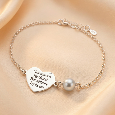 Bijuterii Personalizate - Bratara Personalizata argint cadou Sora /Prietena