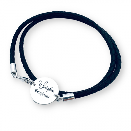 Bratara Personalizata Piele Barbati - Simbol Wisdom [2]