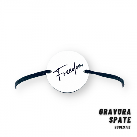 Bratara cu banut argint personalizata simboluri zibu Freedom [1]