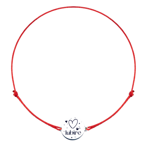 Bijuterii Personalizate - Bratara personalizata argint, snur reglabil Iubire - Personally ME