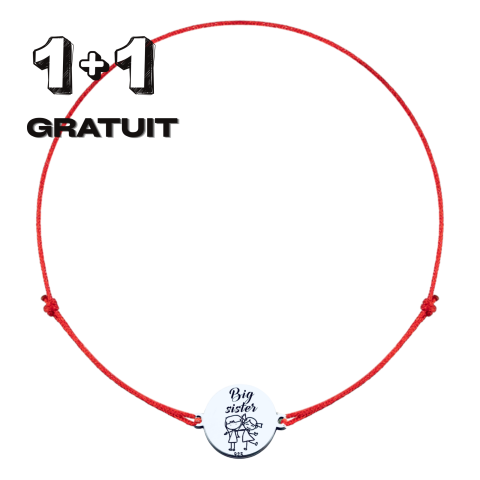 1 + 1 GRATUIT - Bratara Sisters din Argint Personalizat