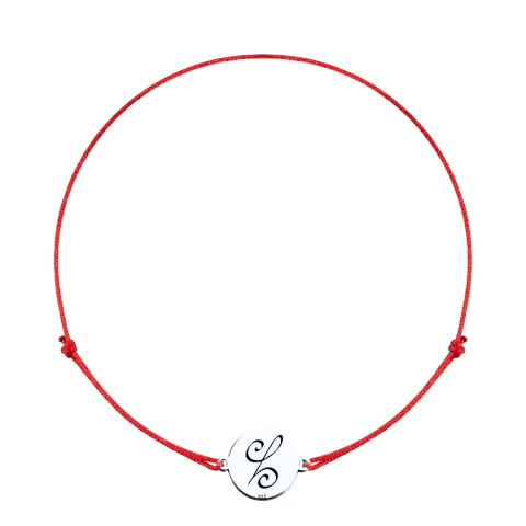 Bratara personalizata, banut argint Simbol Happiness [1]