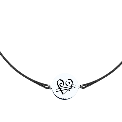 Bratari argint barbati personalizate - Bratara personalizata, banut argint Simbol Unconditional Love