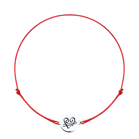 Bratara personalizata, banut argint Simbol Unconditional Love [2]