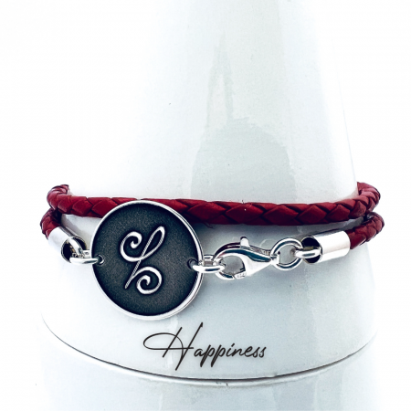 Bratara dama personalizata, din argint - Happiness [3]