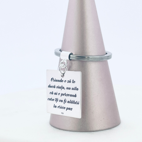 Breloc din argint personalizat - Cadou adolescenti [0]