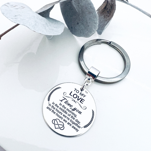 Breloc argint personalizat To My Love [0]