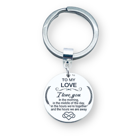 Breloc argint personalizat To My Love [2]