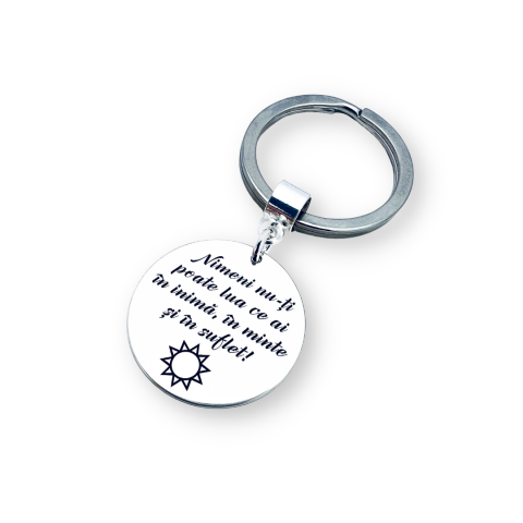 Accesorii argint personalizate - Breloc personalizat din argint Cadou adolescent