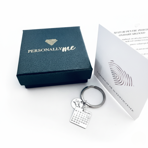 Brelocuri personalizate argint calendar I Love You - Personally ME [2]