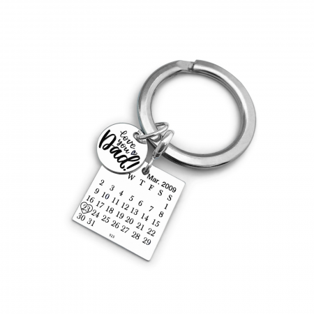 Breloc gravat cu mesaj Te iubesc [2]